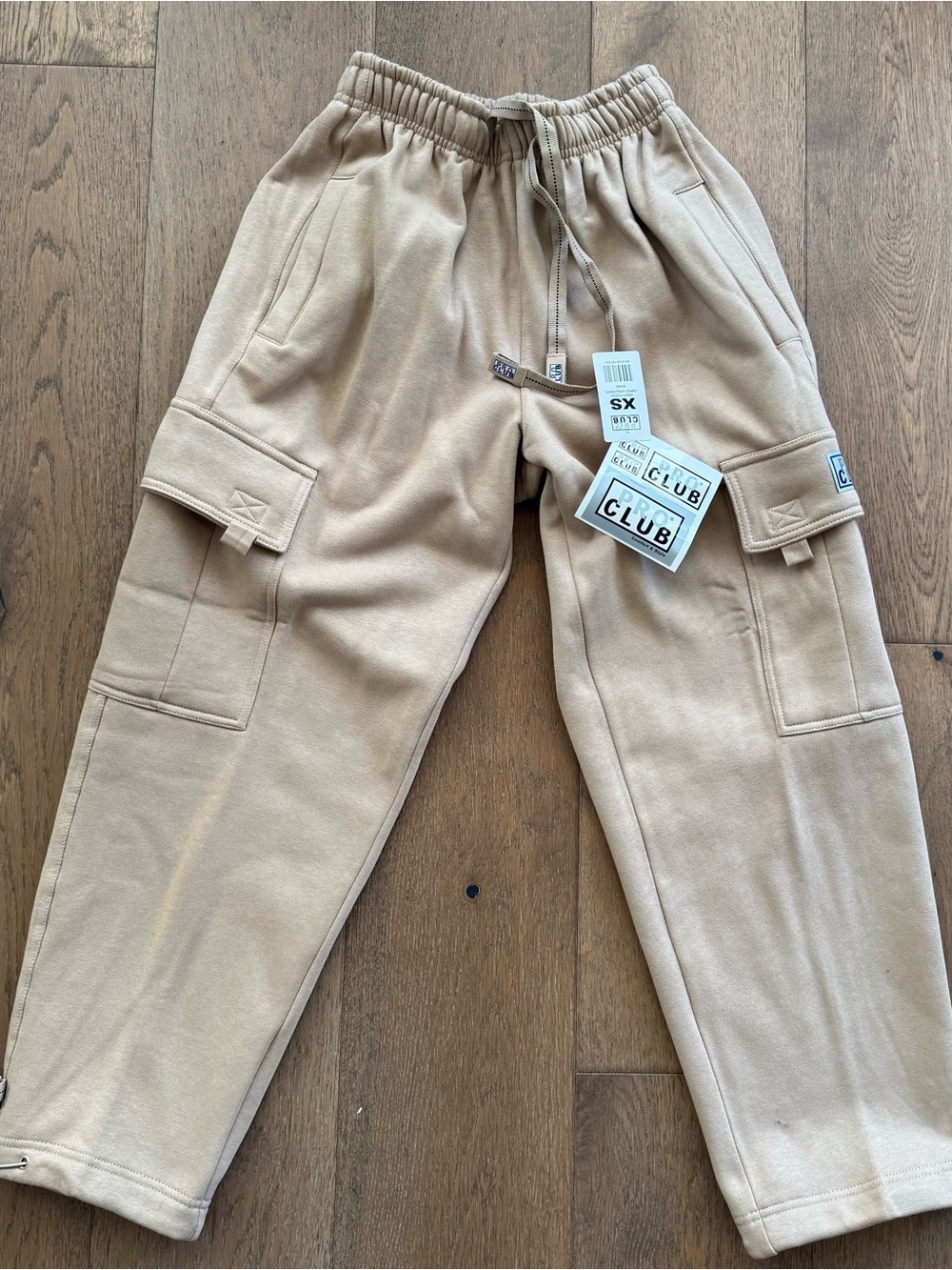 Pro Club Men's Heavyweight Fleece Cargo Pants - Khaki - XSmall